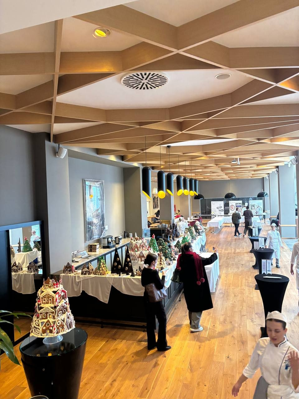 Özyeğin University event hall — student exhibitions